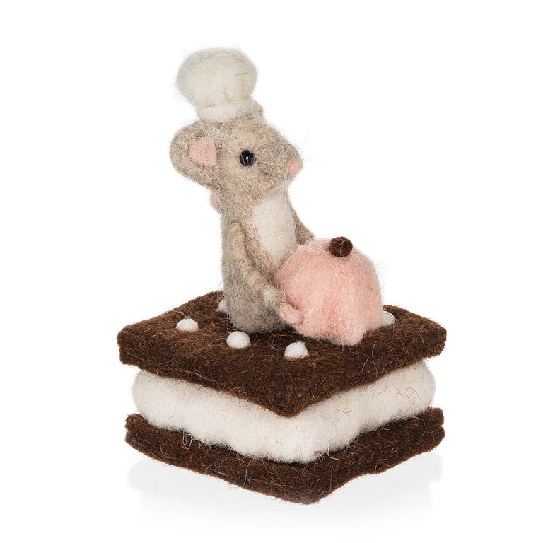 5" Gingerbread Christmas Ice Cream Sandwich Mouse