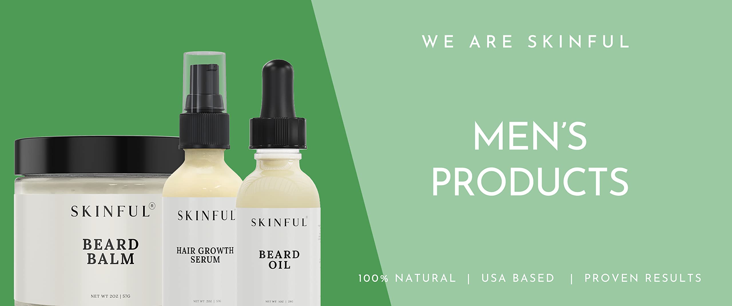 Beard Bundle: 1-Skinful Beard Balm + 1-Skinful Beard Oil