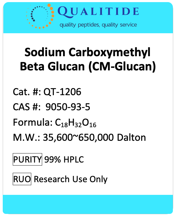 Sodium Carboxymethyl Beta Glucan (CM-Glucan), natural antioxidant and moisturizer