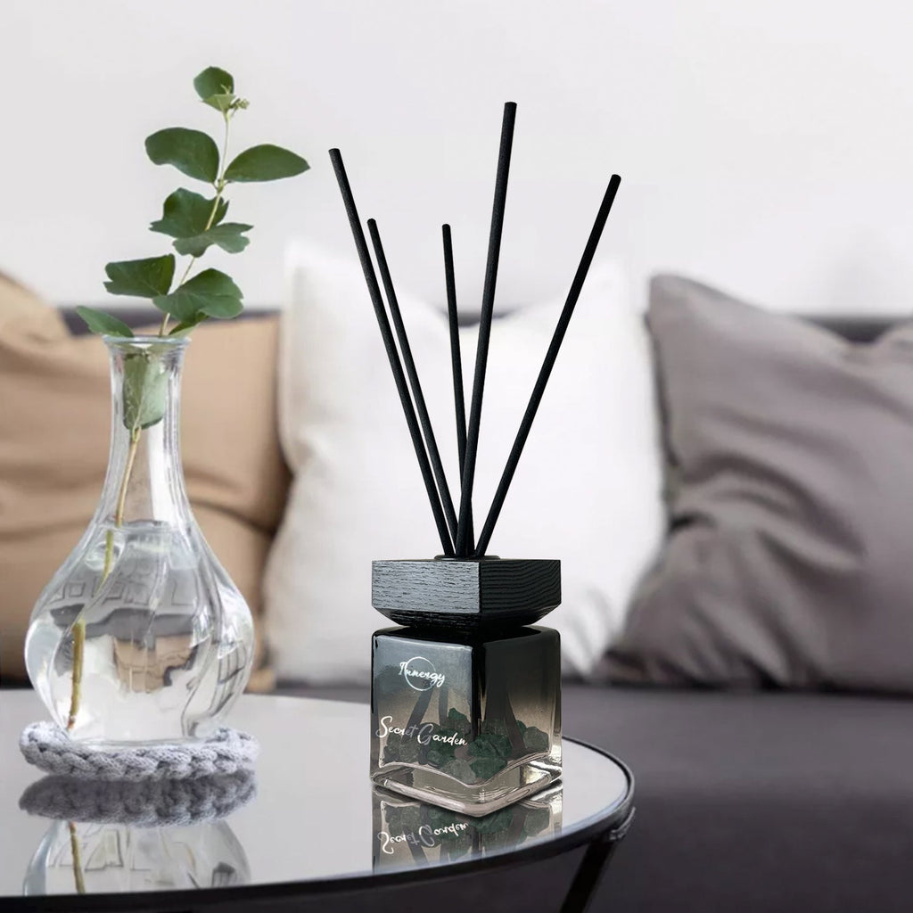 Secret Garden Crystal-Enhanced Reed Oil Diffuser, 100ml