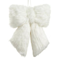 Royal Court Collection - 22.5" Fur Bow -  White