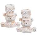 Royal Court Collection - 3.5" Bear Taper Candleholder (SET OF 2)